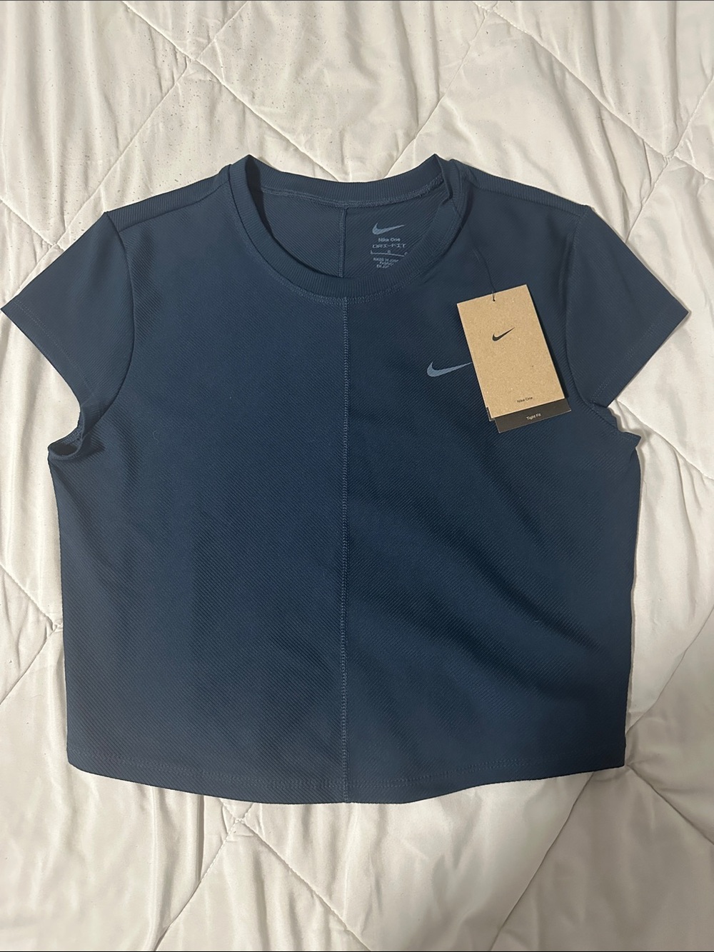 Nike Women's Navy Crewneck Short-Sleeve Training Tee
